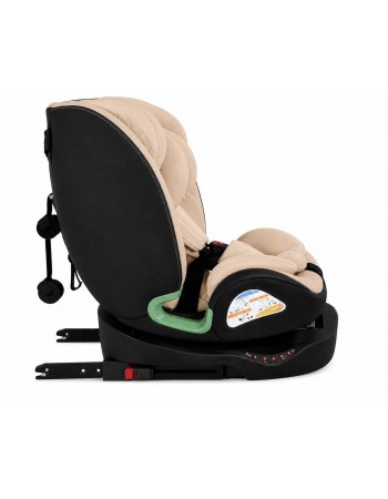 Παιδικό κάθισμα αυτοκινήτου LUNEX i-Size με Isofix 0-36 kg περιστρεφόμενο 360 μοίρες μαύρο μπεζ