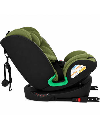 Παιδικό κάθισμα αυτοκινήτου LUNEX i-Size με Isofix 0-36 kg περιστρεφόμενο 360 μοίρες μαύρο λαδί