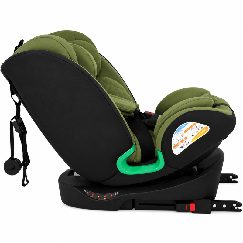 Παιδικό κάθισμα αυτοκινήτου LUNEX i-Size με Isofix 0-36 kg περιστρεφόμενο 360 μοίρες μαύρο λαδί