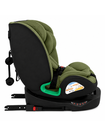 Παιδικό κάθισμα αυτοκινήτου LUNEX i-Size με Isofix 0-36 kg περιστρεφόμενο 360 μοίρες μαύρο λαδί