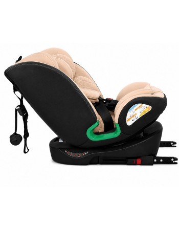 Παιδικό κάθισμα αυτοκινήτου LUNEX i-Size με Isofix 0-36 kg περιστρεφόμενο 360 μοίρες μαύρο μπεζ
