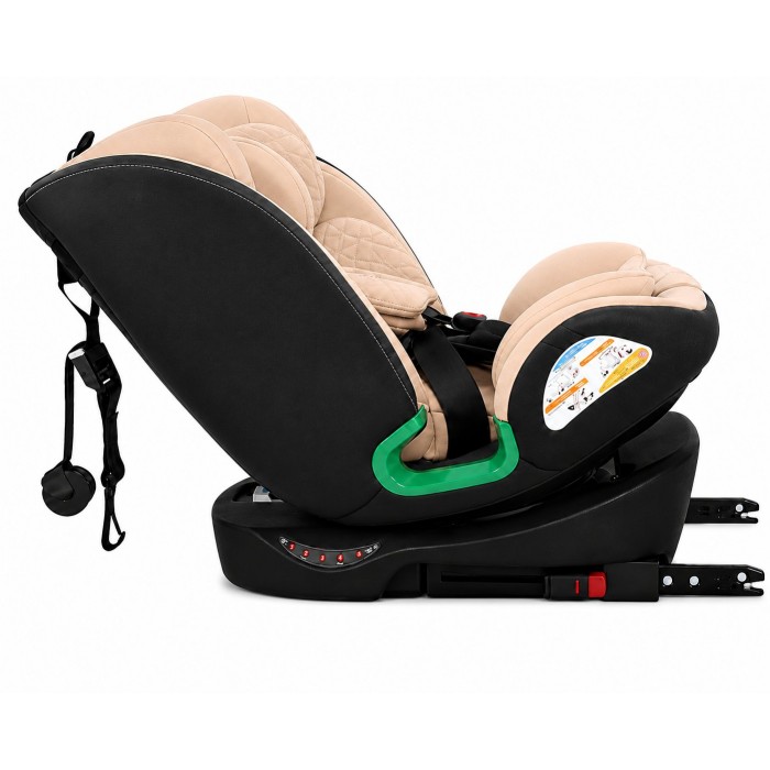 Παιδικό κάθισμα αυτοκινήτου LUNEX i-Size με Isofix 0-36 kg περιστρεφόμενο 360 μοίρες μαύρο μπεζ