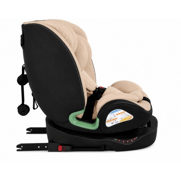 Παιδικό κάθισμα αυτοκινήτου LUNEX i-Size με Isofix 0-36 kg περιστρεφόμενο 360 μοίρες μαύρο μπεζ