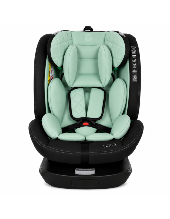 Παιδικό κάθισμα αυτοκινήτου LUNEX i-Size με Isofix 0-36 kg περιστρεφόμενο 360 μοίρες μαύρο φυστικί