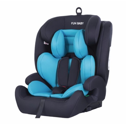 Καθισματάκι αυτοκινήτου FUN BABY με isofix για βάρος 9 έως 36kg μαύρο γαλάζιο