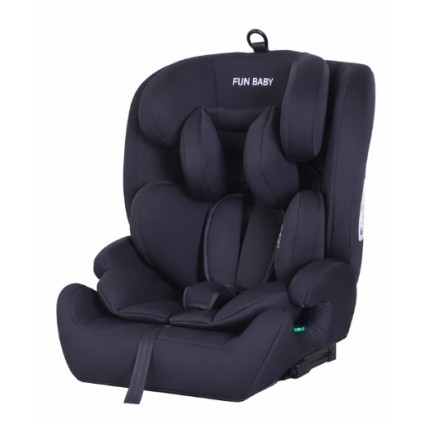 Καθισματάκι αυτοκινήτου FUN BABY με isofix για βάρος 9 έως 36kg μαύρο