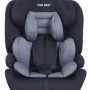 Καθισματάκι αυτοκινήτου FUN BABY με isofix για βάρος 9 έως 36kg μαύρο γκρι