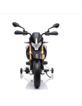 Ηλεκτροκίνητη παιδική μηχανή Licensed Aprilia Dorsoduro 900 12V σε Μαύρο - Λευκό Χρώμα 