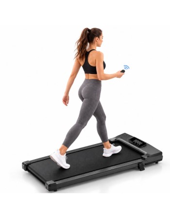Ηλεκτρικός Διάδρομος Γυμναστικής Walking Pad Slim Αναδιπλούμενος  2HP Χωρίς Μπάρες, με Τηλεχειριστήριο, Ψηφιακή Οθόνη LED, Ταχύτητα 1–6 km/h & Ρυθμιζόμενη Κλίση 2 Επιπέδων