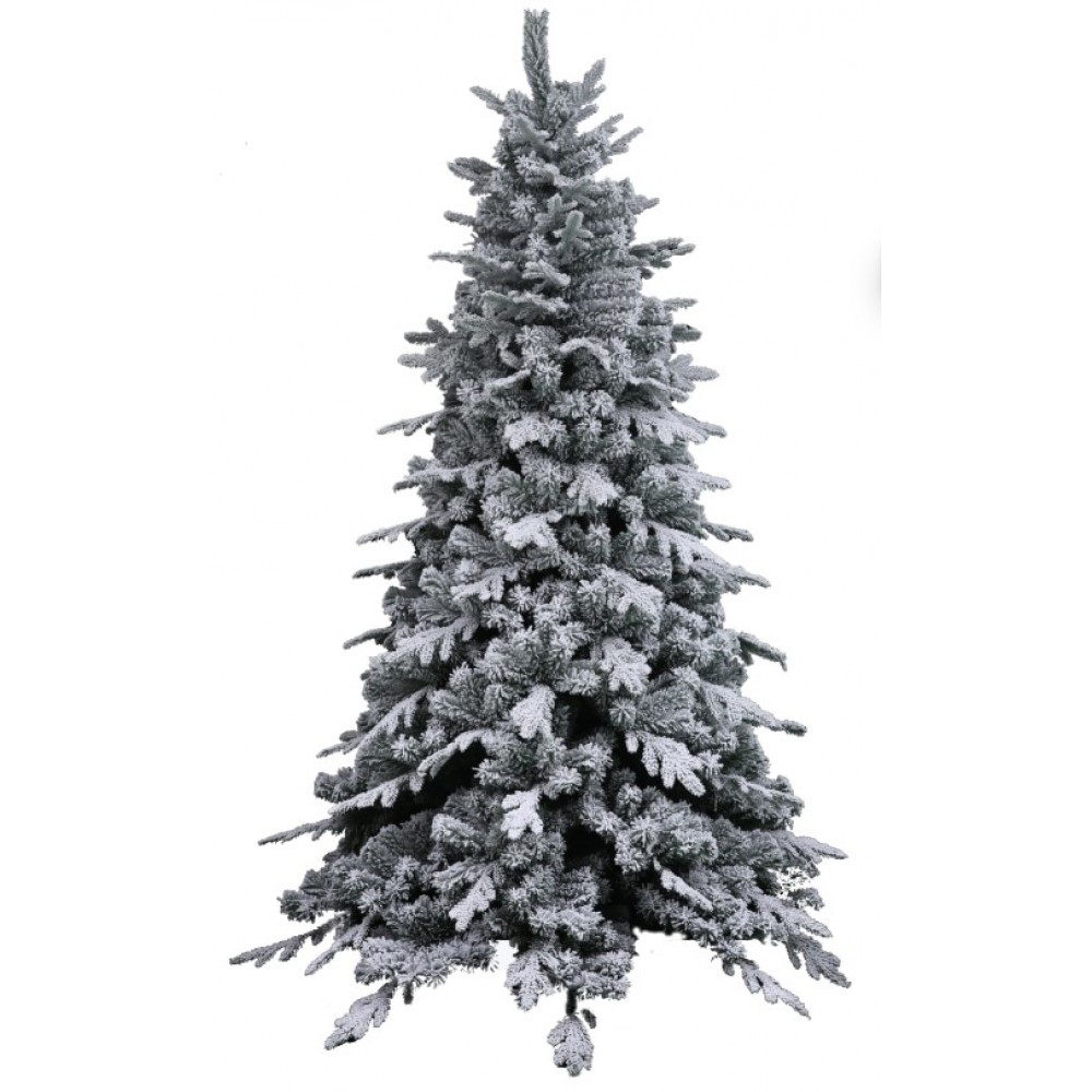 FLOCKED Christmas Tree Alaska 210cm Forall CH-TR-016-210