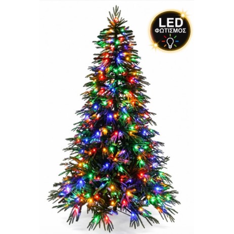 Χριστουγεννιάτικο Δέντρο Salzburg με ύψος 210cm και LED  φωτισμό