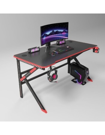 Γραφείο Gaming με Μεταλλικά Πόδια 120x60x75 – Σταθερό και Μοντέρνο TB12541