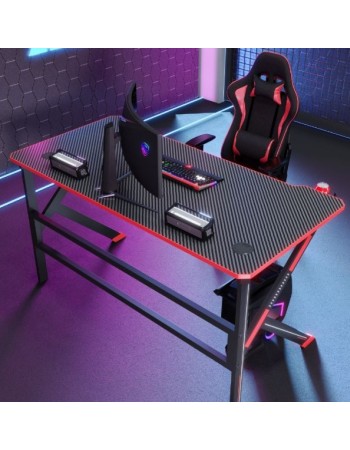 Γραφείο Gaming με Μεταλλικά Πόδια 120x60x75 – Σταθερό και Μοντέρνο TB12541
