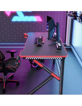 Γραφείο Gaming με Μεταλλικά Πόδια 120x60x75 – Σταθερό και Μοντέρνο TB12541