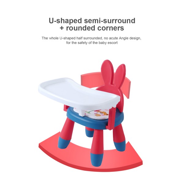 Παιδικό καρεκλάκι πλαστικό τραπεζάκι φαγητού με ήχους κόκκινο