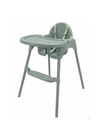 Καρεκλάκι φαγητού FunBaby 2 σε 1 με πλαστικό σκελετό και κάθισμα  απο 6 μηνών έως 15 κιλά σε φυστικί χρώμα