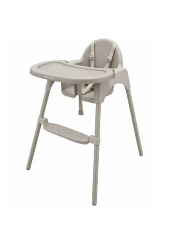 Καρεκλάκι φαγητού FunBaby 2 σε 1 με πλαστικό σκελετό και κάθισμα  απο 6 μηνών έως 15 κιλά σε μπεζ χρώμα