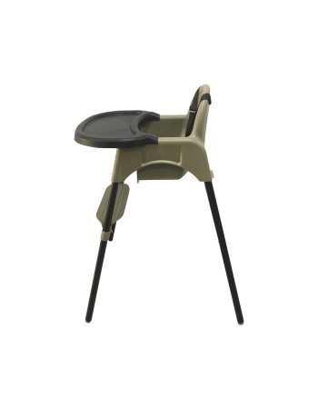 Καρεκλάκι φαγητού FunBaby 2 σε 1 με πλαστικό σκελετό και κάθισμα  απο 6 μηνών έως 15 κιλά σε λαδί χρώμα