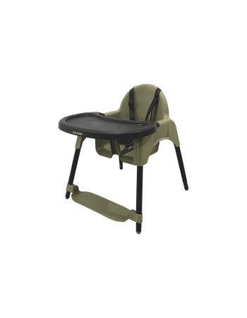 Καρεκλάκι φαγητού FunBaby 2 σε 1 με πλαστικό σκελετό και κάθισμα  απο 6 μηνών έως 15 κιλά σε λαδί χρώμα