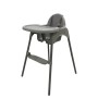 Καρεκλάκι φαγητού FunBaby 2 σε 1 με πλαστικό σκελετό και κάθισμα  απο 6 μηνών έως 15 κιλά σε γκρι χρώμα