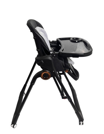 Ηλεκτρικό καρεκλάκι φαγητού Galaxy 3 σε 1 με ανάκληση δυνατότητα κούνιας bluetooth και χειριστήριο απο 3 μηνών έως 20 κιλά σε μαύρο χρώμα