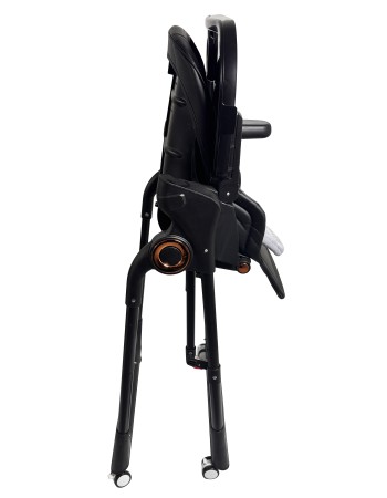 Ηλεκτρικό καρεκλάκι φαγητού Galaxy 3 σε 1 με ανάκληση δυνατότητα κούνιας bluetooth και χειριστήριο απο 3 μηνών έως 20 κιλά σε μαύρο χρώμα