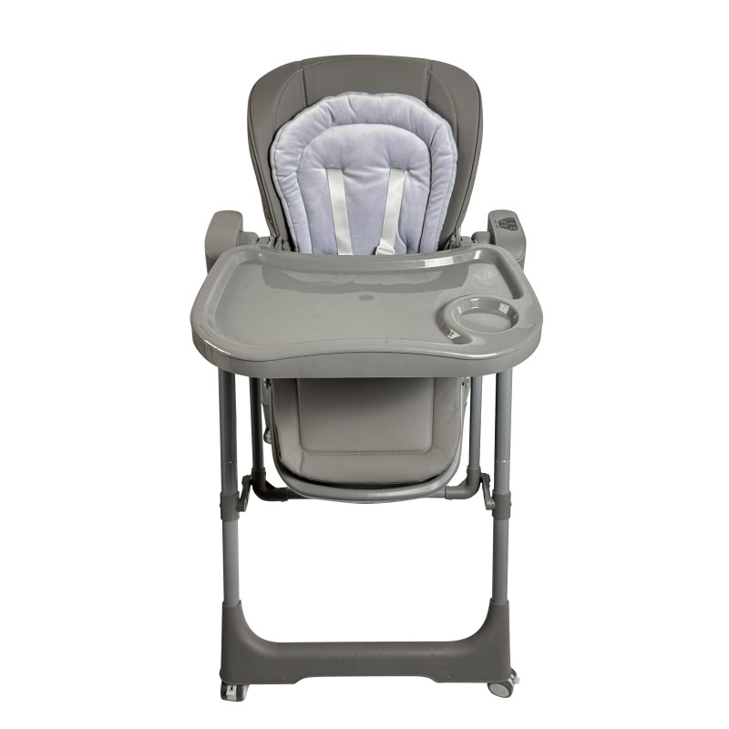Ηλεκτρικό καρεκλάκι φαγητού Galaxy 3 σε 1 με ανάκληση δυνατότητα κούνιας bluetooth και χειριστήριο απο 3 μηνών έως 20 κιλά σε γκρι χρώμα