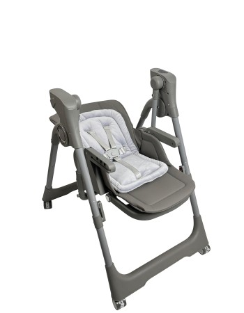 Ηλεκτρικό καρεκλάκι φαγητού Galaxy 3 σε 1 με ανάκληση δυνατότητα κούνιας bluetooth και χειριστήριο απο 3 μηνών έως 20 κιλά σε γκρι χρώμα