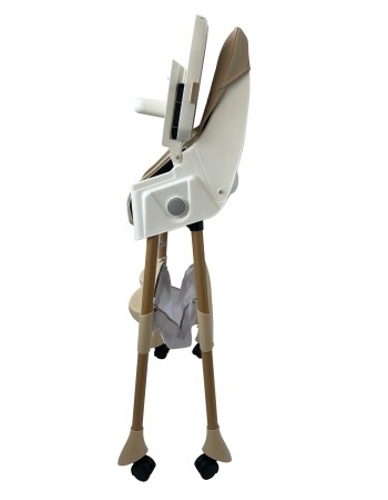 Καρεκλάκι φαγητού Bebe 4 σε 1 με ανάκληση και δυνατότητα κούνιας απο 6 μηνών έως 15 κιλά σε μπεζ χρώμα