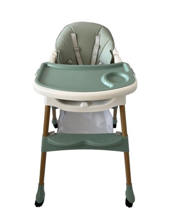 Καρεκλάκι φαγητού Bebe 4 σε 1 με ανάκληση και δυνατότητα κούνιας απο 6 μηνών έως 15 κιλά σε πράσινο χρώμα