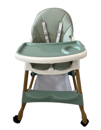 Καρεκλάκι φαγητού Bebe 4 σε 1 με ανάκληση και δυνατότητα κούνιας απο 6 μηνών έως 15 κιλά σε πράσινο χρώμα