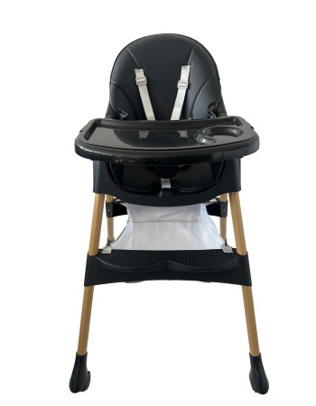 Καρεκλάκι φαγητού Bebe 4 σε 1 με ανάκληση και δυνατότητα κούνιας απο 6 μηνών έως 15 κιλά σε μαύρο μπεζ χρώμα