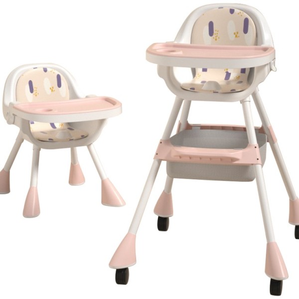 2 σε 1 παιδικό καρεκλάκι φαγητού ηλικίας 6 μηνών έως 6 ετών με διπλό τραπεζάκι σε λευκό ροζ 2 σε 1 παιδικό καρεκλάκι φαγητού ηλικίας 6 μηνών έως 6 ετών με διπλό τραπεζάκι σε λευκό ροζ