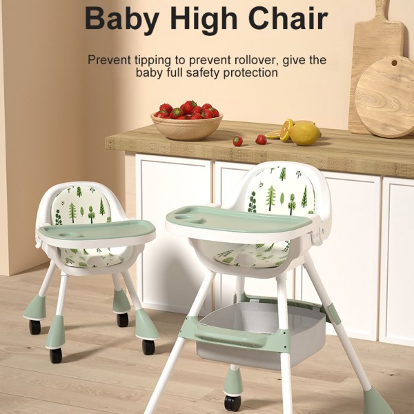 2 σε 1 παιδικό καρεκλάκι φαγητού ηλικίας 6 μηνών έως 6 ετών με διπλό τραπεζάκι σε λευκό πράσινο 2 σε 1 παιδικό καρεκλάκι φαγητού ηλικίας 6 μηνών έως 6 ετών με διπλό τραπεζάκι σε λευκό πράσινο