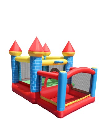 Φουσκωτό Τραμπολίνο Κάστρο με τσουλήθρα μπασκέτα και μπαλοπισίνα