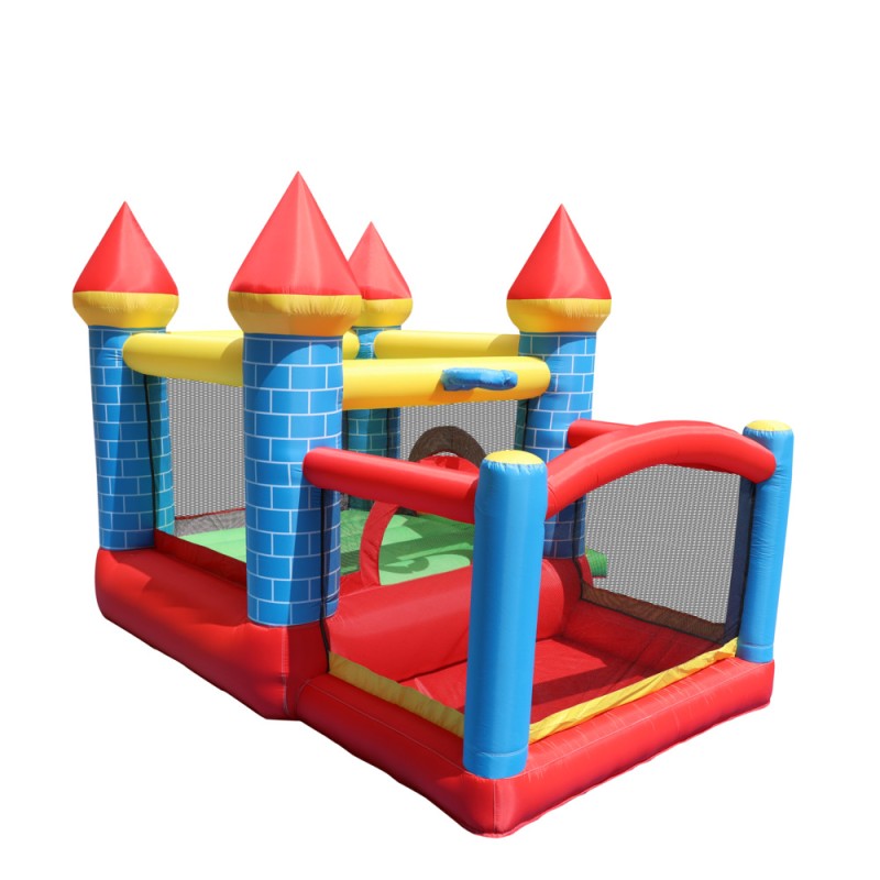 Φουσκωτό Τραμπολίνο Κάστρο με τσουλήθρα μπασκέτα και μπαλοπισίνα