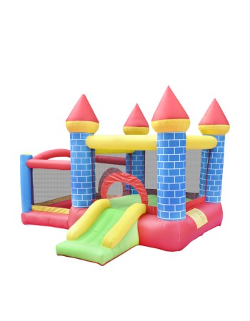 Φουσκωτό Τραμπολίνο Κάστρο με τσουλήθρα μπασκέτα και μπαλοπισίνα