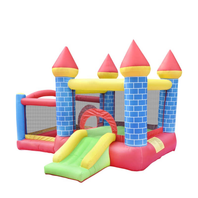 Φουσκωτό Τραμπολίνο Κάστρο με τσουλήθρα μπασκέτα και μπαλοπισίνα