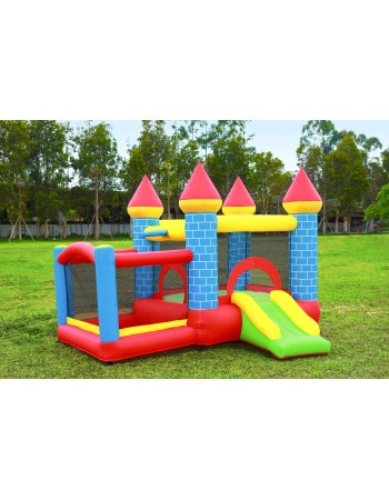 Φουσκωτό Τραμπολίνο Κάστρο με τσουλήθρα μπασκέτα και μπαλοπισίνα