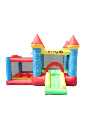 Φουσκωτό Τραμπολίνο Κάστρο με τσουλήθρα μπασκέτα και μπαλοπισίνα