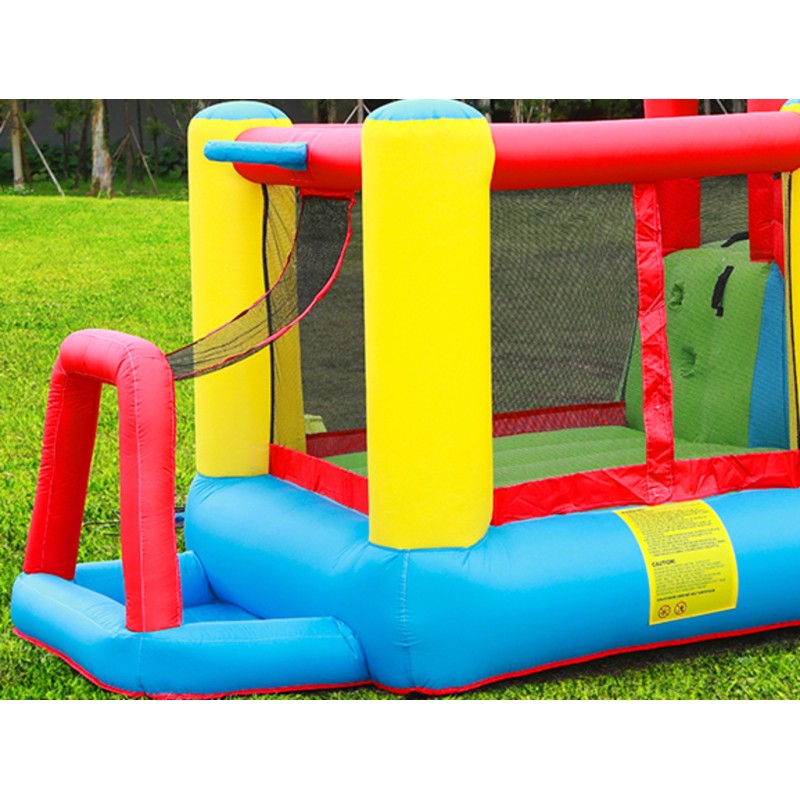 Φουσκωτό Τραμπολίνο με τσουλήθρα μπασκέτα μπαλοπισίνα και αναρρίχηση