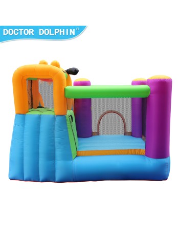 Doctor Dolphin Φουσκωτό Τραμπολίνο Σκυλάκι με τσουλήθρα μπασκέτα αναρρίχηση