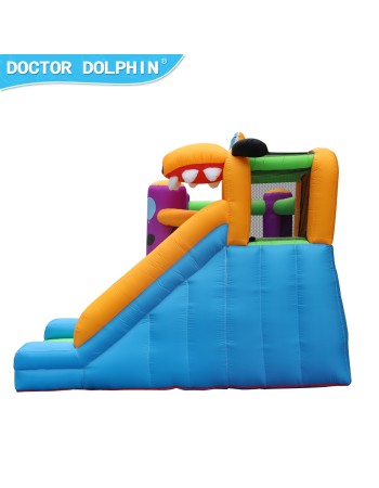 Doctor Dolphin Φουσκωτό Τραμπολίνο Σκυλάκι με τσουλήθρα μπασκέτα αναρρίχηση