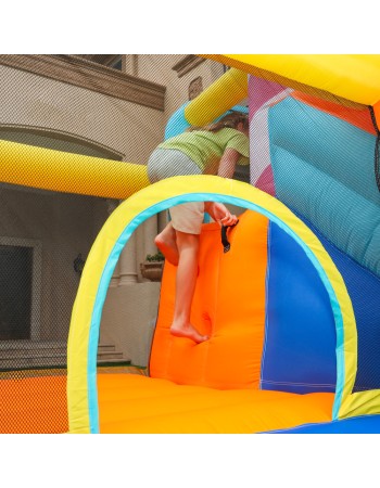 Doctor Dolphin Φουσκωτό Τραμπολίνο με δύο τσουλήθρες αναρρίχηση και μπαλοπισίνα