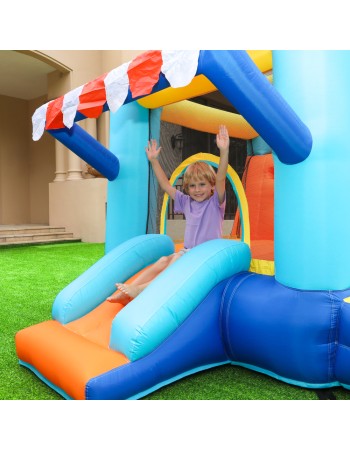 Doctor Dolphin Φουσκωτό Τραμπολίνο με δύο τσουλήθρες αναρρίχηση και μπαλοπισίνα