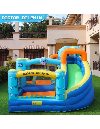 Doctor Dolphin Φουσκωτό Τραμπολίνο με τσουλήθρα και αναρρίχηση
