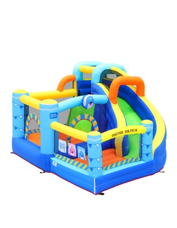 Doctor Dolphin Φουσκωτό Τραμπολίνο με τσουλήθρα και αναρρίχηση