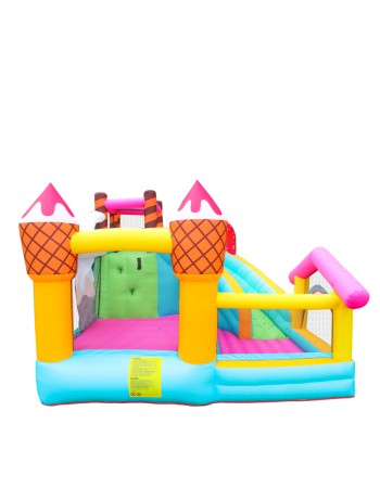 Doctor Dolphin Φουσκωτό Τραμπολίνο Ice Cream με τσουλήθρα αναρρίχηση και μπαλοπισίνα
