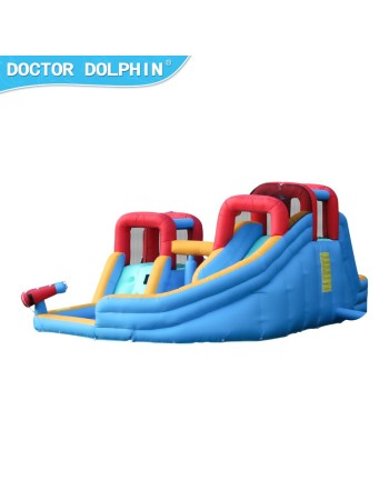 Doctor Dolphin Φουσκωτό Τραμπολίνο με δύο τσουλήθρες αναρρίχηση και νεροπίστολα
