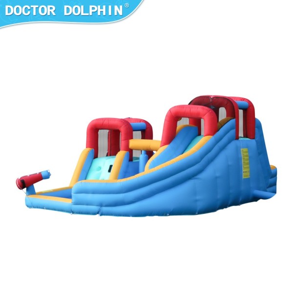 Doctor Dolphin Φουσκωτό Τραμπολίνο με δύο τσουλήθρες αναρρίχηση και νεροπίστολα